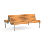 Banc double 4-6-10pl PASEO BOIS 